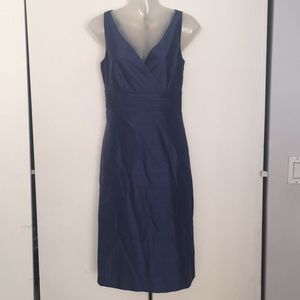 NWT Ann Taylor Blue Silk Dress